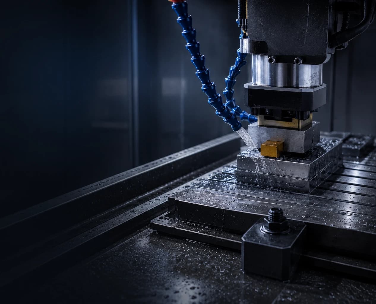 CNC machining process for metal mold preparation