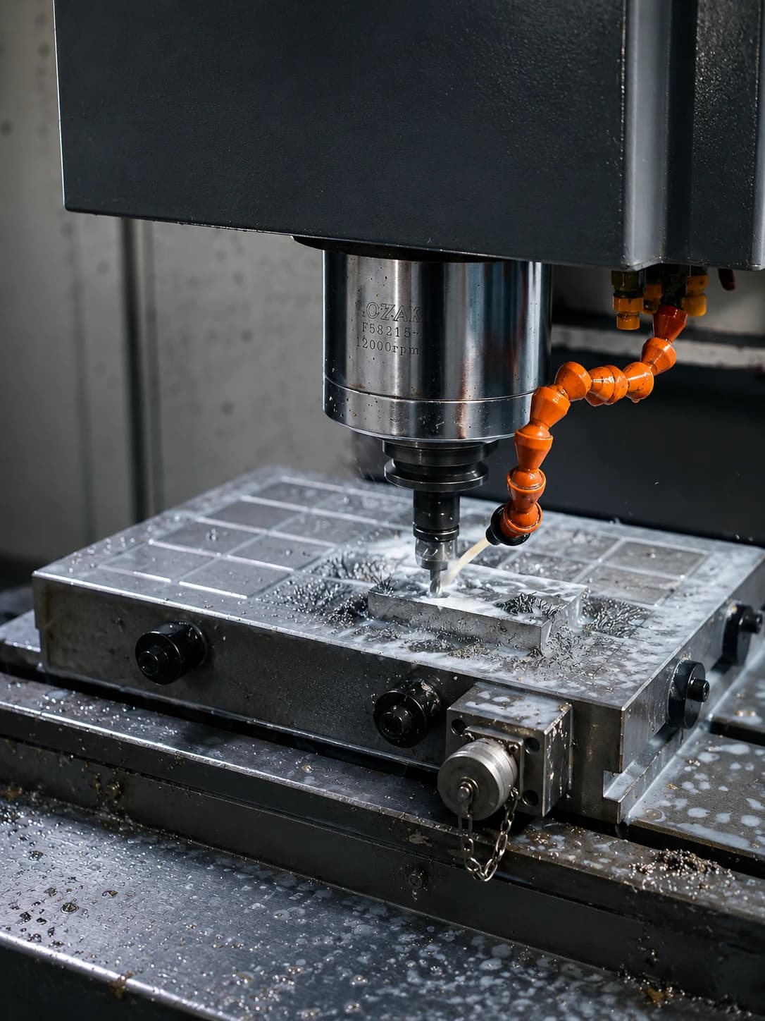 CNC machining of a metal mold component